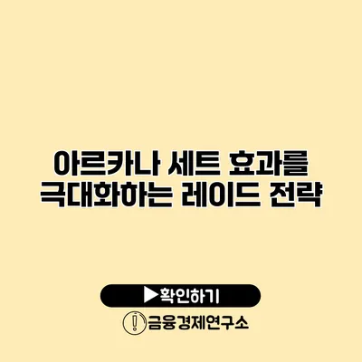 아르카나 세트 효과를 극대화하는 레이드 전략