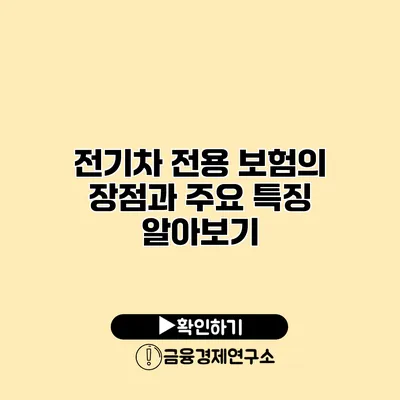 전기차 전용 보험의 장점과 주요 특징 알아보기